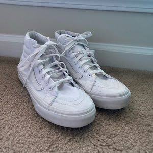 Vans canvas white Sk8-Hi